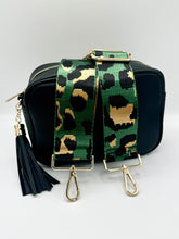 Load image into Gallery viewer, Bag Strap 88 - Green, Black & Gold Leopard