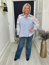 Load image into Gallery viewer, Marcy shirt - pinstripe