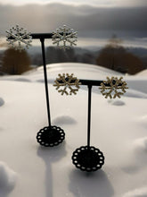 Load image into Gallery viewer, Snowflake Earrings - 2 Colours