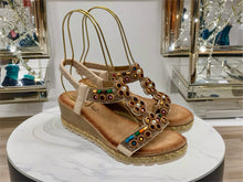 Load image into Gallery viewer, Santorini wedges - beige. LAST ONES