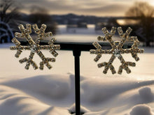 Load image into Gallery viewer, Snowflake Earrings - 2 Colours