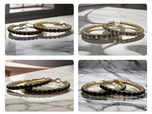 Load image into Gallery viewer, Diamanté Hoop Earrings - 5 Colours