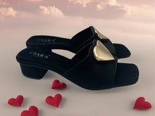 Load image into Gallery viewer, Kai heels - black