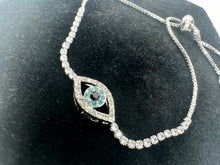 Load image into Gallery viewer, Evil Eye Slider Bracelet