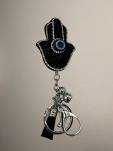 Load image into Gallery viewer, Hamsa Hand Keyring - 3 Colours