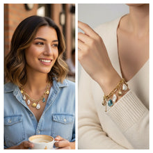 Load image into Gallery viewer, Shelly Necklace and Bracelet Set - Sold Separately