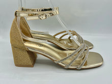 Load image into Gallery viewer, Carina heels - gold. LAST ONES