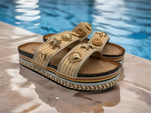 Load image into Gallery viewer, Shelly flatforms - beige. LAST ONES