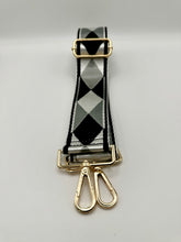 Load image into Gallery viewer, Bag Strap 94 - Black, Grey & Black Pattern