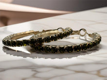 Load image into Gallery viewer, Diamanté Hoop Earrings - 5 Colours