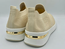 Load image into Gallery viewer, Simone sock trainer - beige. LAST PAIR