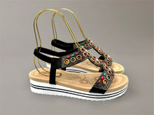 Load image into Gallery viewer, Santorini sandals - Black