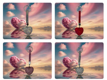 Load image into Gallery viewer, Crystal Heart Keyring - 4 Colours
