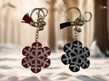 Load image into Gallery viewer, Snowflake Keyring - 2 Colours