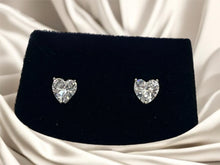 Load image into Gallery viewer, Hannah Heart Earrings - Sterling Silver