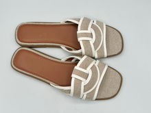 Load image into Gallery viewer, Sadie Sliders - White. LAST ONES