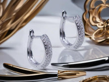 Load image into Gallery viewer, Shirley Creole Earrings - Sterling Silver