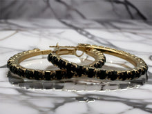 Load image into Gallery viewer, Diamanté Hoop Earrings - 5 Colours