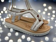 Load image into Gallery viewer, Jenny sandals - Silver. LAST ONES