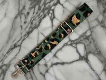 Load image into Gallery viewer, Bag Strap 125 - Dark Green Leopard