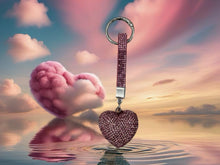 Load image into Gallery viewer, Crystal Heart Keyring - 4 Colours