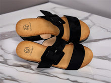 Load image into Gallery viewer, Bonnie Wedges - black. LAST ONES
