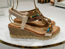 Load image into Gallery viewer, Santorini wedges - beige. LAST ONES