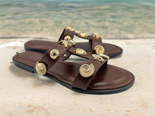 Load image into Gallery viewer, Bali Sandals - Chocolate Brown