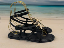 Load image into Gallery viewer, Starfish Sandals - Black