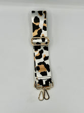 Load image into Gallery viewer, Bag Strap 60 - Silver, Black & Gold Leopard
