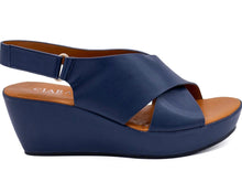 Load image into Gallery viewer, Clara wedges - navy