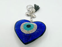 Load image into Gallery viewer, Evil Eye Keyring - Blue