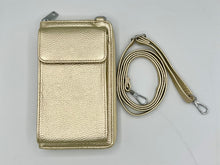 Load image into Gallery viewer, Phone Bag - Gold With Silver Metalwork