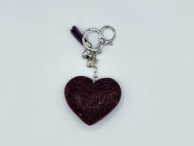 Load image into Gallery viewer, Diamanté Heart Keyring - 11 colours
