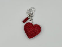 Load image into Gallery viewer, Diamanté Heart Keyring - 11 colours