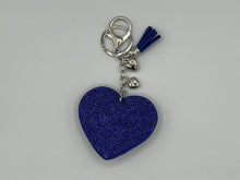 Load image into Gallery viewer, Diamanté Heart Keyring - 11 colours