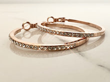 Load image into Gallery viewer, Caprice Diamanté hoop earrings (5cms) - 3 colours