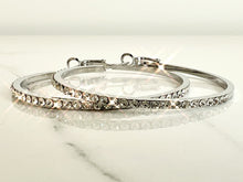 Load image into Gallery viewer, Caprice Diamanté hoop earrings (5cms) - 3 colours