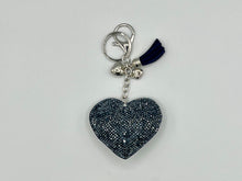 Load image into Gallery viewer, Diamanté Heart Keyring - 11 colours