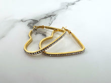 Load image into Gallery viewer, Helen heart earrings - 3 colours