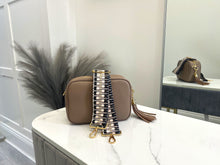 Load image into Gallery viewer, Bag Strap 40 - Black & Multicolour Woven Textured