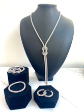 Load image into Gallery viewer, Crystal Necklace with Knot Detail - 11 Colours