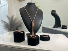 Load image into Gallery viewer, Crystal Necklace with Twist Detail - 6 Colours