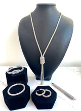 Load image into Gallery viewer, Crystal Necklace with Twist Detail - 6 Colours