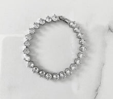 Load image into Gallery viewer, Trinity Tennis Bracelet - Silver