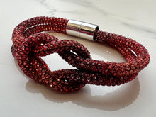 Load image into Gallery viewer, Crystal Magnetic Bracelet with Knot - 12 Colours