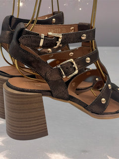 Load image into Gallery viewer, Sunset heels - Bronze. LAST PAIR
