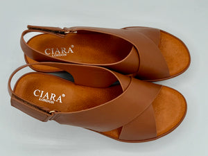 Clara wedges - tan