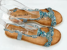 Load image into Gallery viewer, Anna wedges - blue
