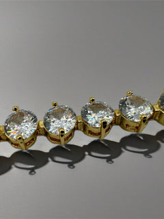 Load image into Gallery viewer, Trinity Tennis Bracelet - Gold
